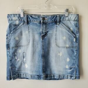 90s Calvin Klein Women Denim Jean Mini Skirt 4 Country Cowgirl Western Vintage